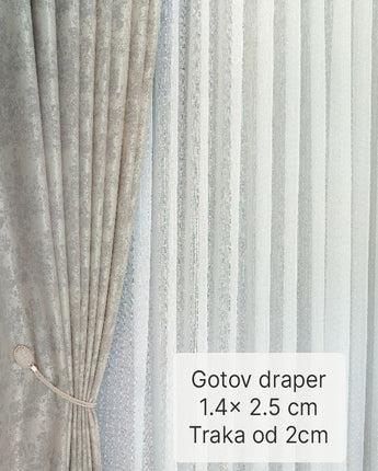 Gotov draper- Sahara u svetlo kapućino boji