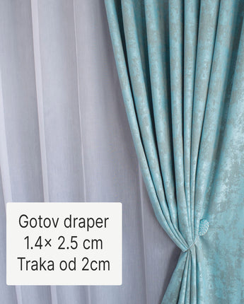 Gotov draper- Sahara u tirkiznoj boji