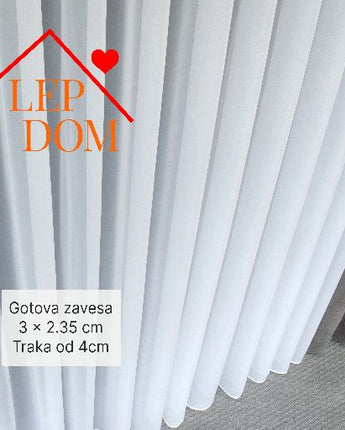 Gotova zavesa Markizet bela