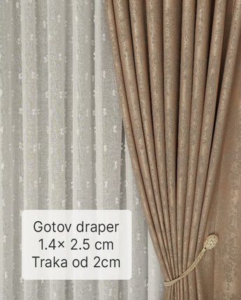 Gotov draper- Sahara u tamno kapućino boji